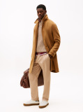 Beige Leather Cupsole Trainers  Men
