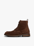 Brown Cleat Suede Moc Toe Boots  Men