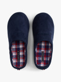 Blue Logo Warm Lined Slippers  Men