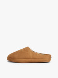 Khaki Logo Warm Lined Slippers  Men