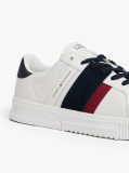 Beige Mixed Texture Fine Cleat Trainers  Men