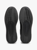 Black Leather Fine-Cleat Trainers  Men