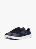 Blue Leather Fine-Cleat Trainers  Men