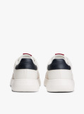 Beige Leather Fine-Cleat Trainers  Men