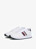 White Signature Tape Cleat Trainers With Leather  Men