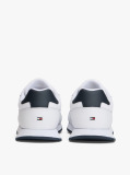 White Signature Tape Cleat Trainers With Leather  Men