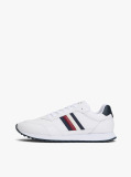 White Signature Tape Cleat Trainers With Leather  Men