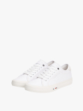 White Leather Signature Trainers  Men
