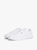 White Lightweight Leather Cupsole Court Trainers  Men