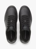 Black Lightweight Basketball Trainers With Leather  Men