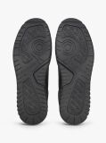 Black Lightweight Basketball Trainers With Leather  Men