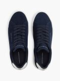 Μπλε Σουέτ Sneakers Με Ανάγλυφο Λογότυπο  Άνδρες