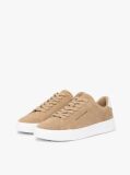 Καφέ Σουέτ Sneakers Με Ανάγλυφο Λογότυπο  Άνδρες