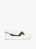 Multi Leather Contrast Panel Court Trainers  Men