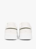 Multi Leather Contrast Panel Court Trainers  Men