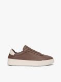 Καφέ Δερμάτινα Sneakers Με Ανάγλυφο Λογότυπο  Άνδρες