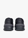 Black Retro Mixed Texture Trainers With Leather  Men