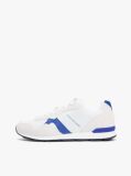 White Mixed Texture Mesh Cleat Trainers  Men