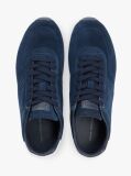 Μπλε Σουέτ Sneakers Με Μονοτυπία Hilfiger  Άνδρες