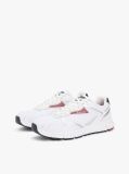 White Logo Mixed Texture Cleat Trainers  Men