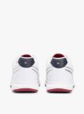 White Logo Mixed Texture Cleat Trainers  Men