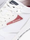 White Logo Mixed Texture Cleat Trainers  Men
