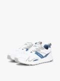 White Mixed Texture Cleat Trainers  Men