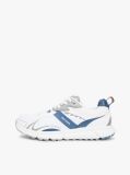 White Mixed Texture Cleat Trainers  Men