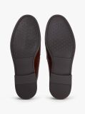 Brown Leather Flexible Loafers  Men
