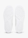 White Fine Cleat Basketball Trainers With Leather  Men
