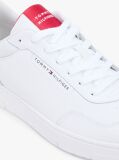 White Fine Cleat Basketball Trainers With Leather  Men