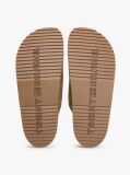 Brown Suede Buckle Cork Footbed Serrated Sandals  Men
