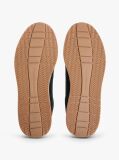 Μαύρο Δερμάτινα Sneakers Με Ανάγλυφο Λογότυπο  Άνδρες
