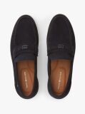 Blue Flag Plaque Suede Loafers  Men