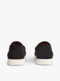 Blue Flag Plaque Suede Loafers  Men