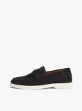 Blue Flag Plaque Suede Loafers  Men
