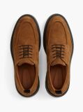 Brown Suede Lace-Up Derby Shoes  Men