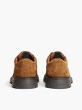 Brown Suede Lace-Up Derby Shoes  Men