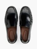 Μαύρο Δερμάτινα Loafers  Άνδρες