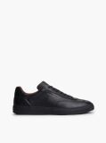 Black New York Label Luxe Leather Sneakers  Men