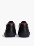 Black New York Label Luxe Leather Sneakers  Men