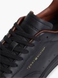 Black New York Label Luxe Leather Sneakers  Men