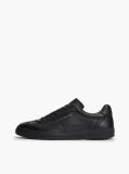 Black New York Label Luxe Leather Sneakers  Men