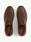 Brown New York Label Luxe Leather Sneakers  Men