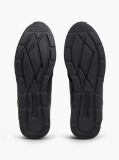 Μαύρο Δερμάτινα Sneakers Με Ανάγλυφο Λογότυπο  Άνδρες