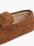 Brown Flag Embroidery Driver Slippers  Men