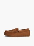 Brown Flag Embroidery Driver Slippers  Men