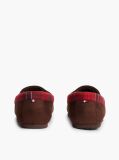 Brown Check Collar Slippers  Men