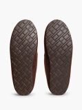 Brown Check Collar Slippers  Men