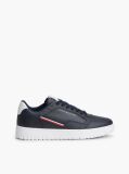 Blue Global Stripe Basketball Sneakers With Leather  Men